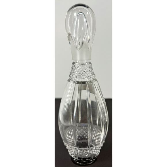 Rückl Bohemia Lead Crystal Bowling Pin Sculpture 8" Czech Republic - Picture 3 of 8